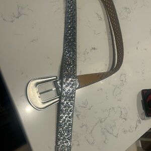 Sparkling Silver Women's Belt